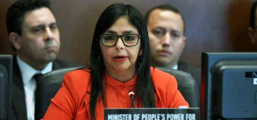 Delcy Rodríguez en la OEA