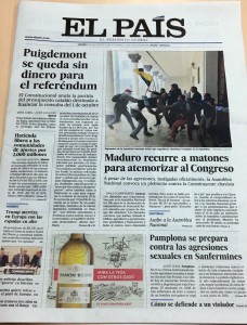 Portada El País 6 julio 2017